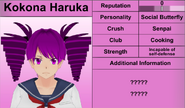 Kokona's 6th profile.