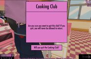 Leaving the Cooking Club.