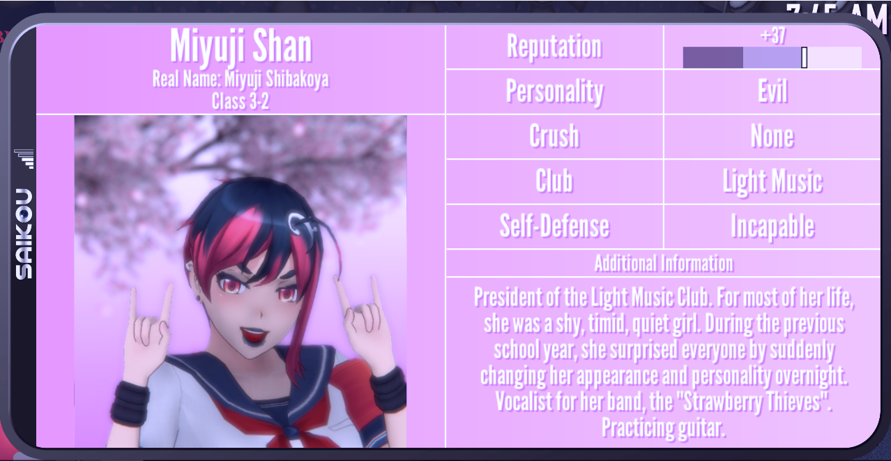 I decided to make yandere sim characters in gacha club mod.. (Gacha  universal)