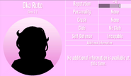 Oka's 1st silhouette profile. March 14th, 2020.