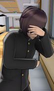 Hazu hiding his face. January 16th, 2025.
