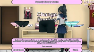 Choosing panties in 202X Mode.