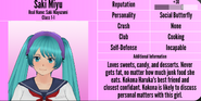 Saki's 18th profile. October 19th, 2021.