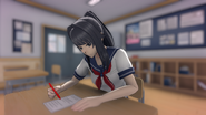 Ayano in class.