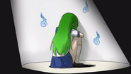 Midori sulking in "The Gaming Club".