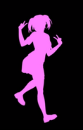 Another silhouette of her from How Sanity Affects Murder in Yandere Simulator.