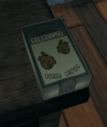 Cigarettes found in the building.