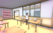 Kuroko patrolling the Sewing Room.