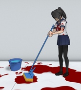 Mopping up blood. February 21st, 2016.