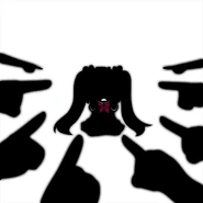 Silhouette sprite art for Gossip.