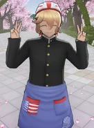 Seiyo posing at the photo.