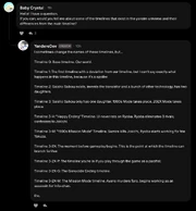 Timelines names 2 (Trivia)