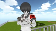 A posemod with the Placeholder Club Leader and the cat included on it in the video What's Next For Yandere Simulator?