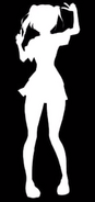 Senpai's sister's silhouette, shown in "Yandere Simulator: Past, Present, and Future".