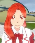 Akane in-game with her eyes open.