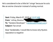 Ryuto's reputation