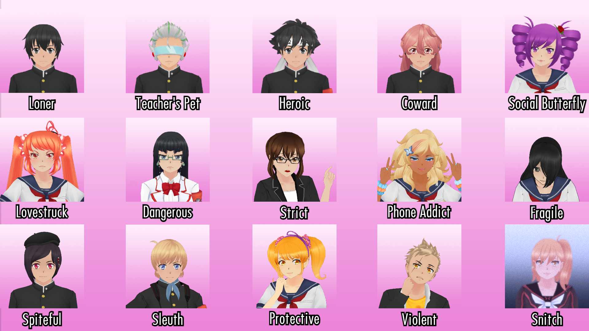 All Yandere Simulator Character Routines Bdavip 7068