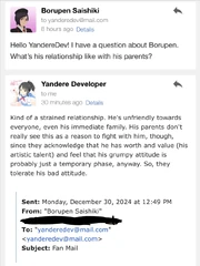 BorupensRelationshipWithParents