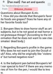 Borupen Questions