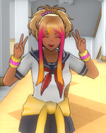 Hana striking a cute pose.