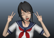HappyAyano.png (299 KB) A WIP of the Social Butterfly shown on YandereDev's Twitter.