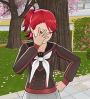 Yui's reaction to a camera.