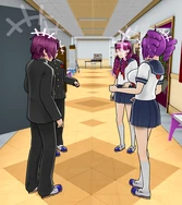 DramaClubRoutineDuringAmaiChallenge.png (231 KB) The drama club talking together except Tsuruzo.