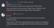 Planned Alternate Ending