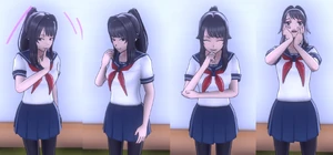 Ayano Aishi's process, from a simple giggle to maniacal laughter