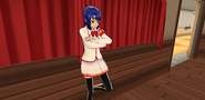 Aoi in the student council room in-game.