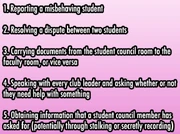 Ayano's responsibilities.