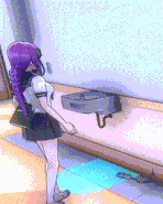 ElectrocutedByDrinkingFountain.gif (6.52 MB) Sumire Suzuki being electrocuted via drinking fountain.