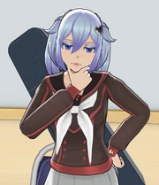 Umeko's reaction to a camera.