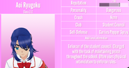 Aoi's 9th profile. March 30th, 2022.