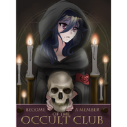 The new poster for the Occult Club. December 25th, 2018.