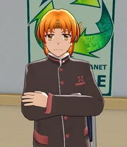 Okimoto's reaction to a camera.