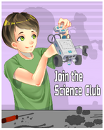 The old poster of the Science Club. March 31st, 2016.