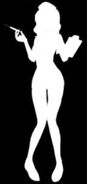 A silhouette of Muja, shown in "Yandere Simulator: Past, Present, and Future".