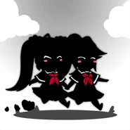 Silhouette sprite art for befriending.