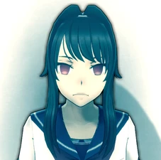 Ayano's eyes when activating Yandere Vision.