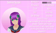 Sumire's 3rd profile. November 19th, 2019.