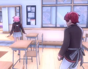Banri admiring Kaguya.