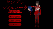 Ayano in an old title screen.