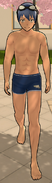 Hojiro in seiner Badehose
