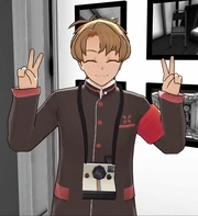 Wataru's reaction to a camera.