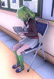 Koharu reading