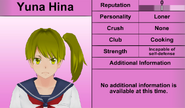 Yuna's 5th profile. December 3rd, 2015.