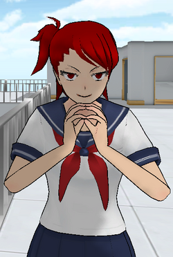 Yandere sim fan made promo art. Osana Najimi attempting to confess to  senpai, but the ghost of Moeko Rakuyona try's to warn her! :  r/yandere_simulator