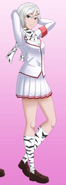 Ilustração de Shiromi em"The Student Council in Yandere Simulator (Gameplay Focus)".