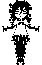 The sprite of floating possessed Oka.